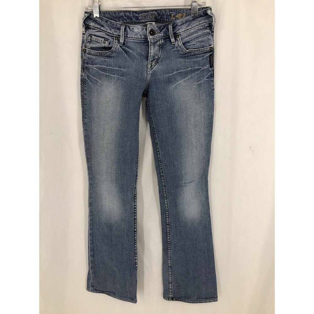 Silver Jeans Lael Low Rise Bootcut Light Wash Denim 26/33 (29x31)